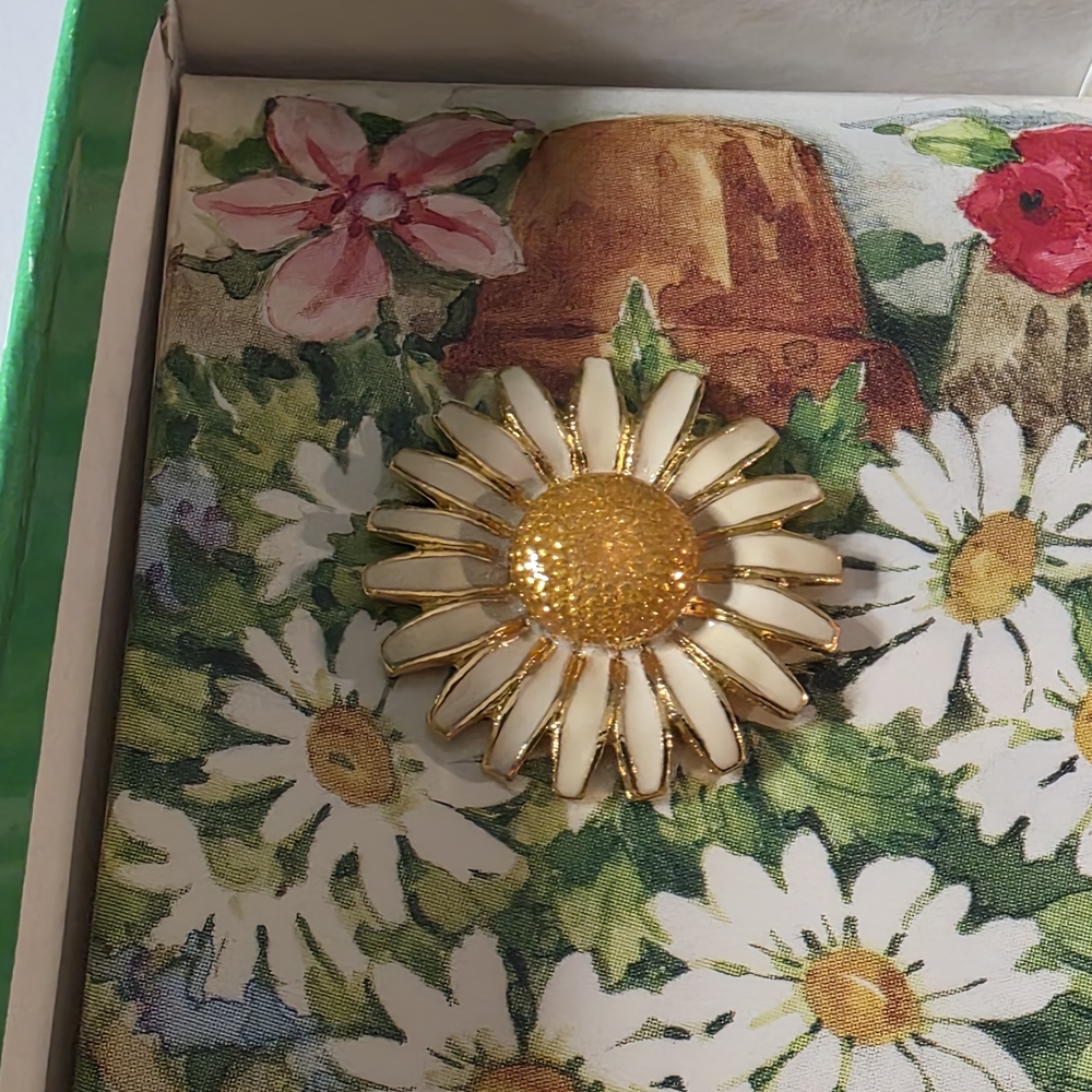 Vintage Joan Rivers Classic Interchangable Flower Brooch Set - Picture 5 of 10